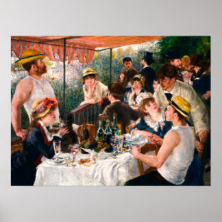 Poster Déjeuner de la fête nautique par Pierre-Auguste Re