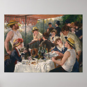 Poster Déjeuner du Boating Party Renoir Art Vintage