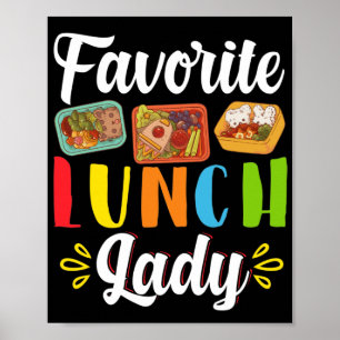 Poster Déjeuner Lady Déjeuner Favori Lady Déjeuner Lady