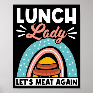 Poster Déjeuner Lady Déjeuner Lady Reprenons La Viande La