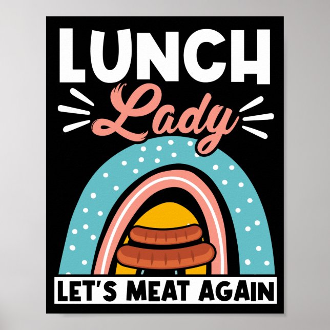 Poster Déjeuner Lady Déjeuner Lady Reprenons La Viande La (Devant)