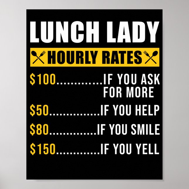Poster Déjeuner Lady Déjeuner Lady Tarifs Horaires Déjeun (Devant)