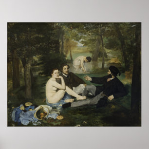 Poster Déjeuner sur l'herbe par Edouard Manet