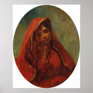 Poster Delacroix - Demi-Figure D'Un Marocain