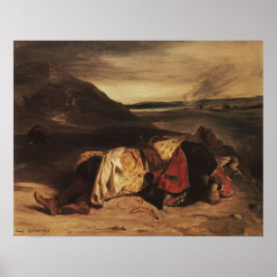 Poster Delacroix - La Mort De Hassan