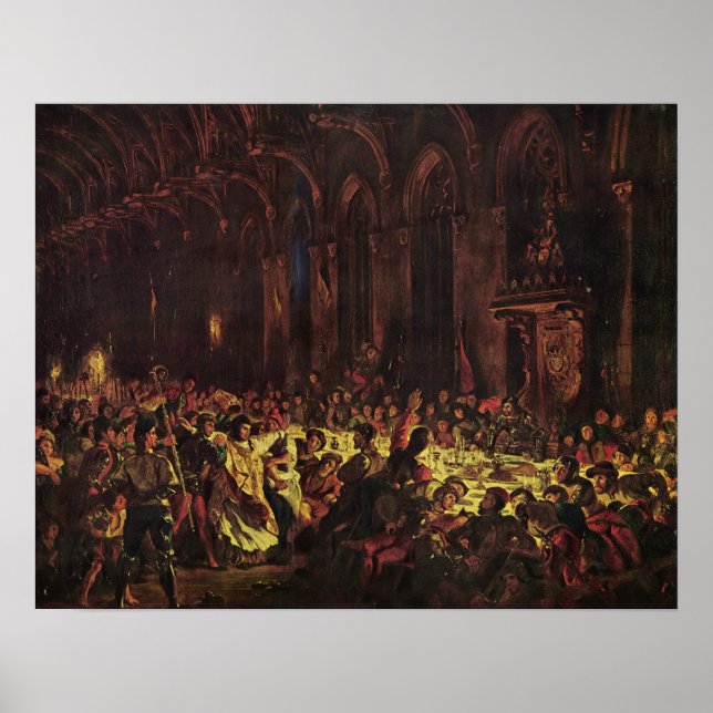 Poster Delacroix - Le Meurtre De L'Évêque De Liège (Devant)