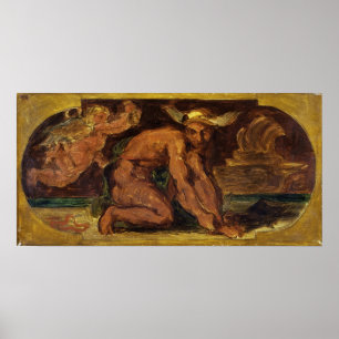 Poster Delacroix - Mercure Esquisse Pour Le Salon De La P