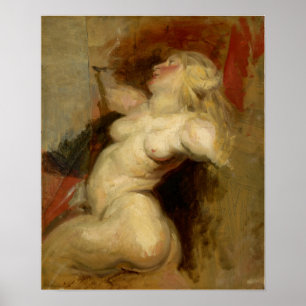 Poster Delacroix - Nereide (Après Rubens) 1822
