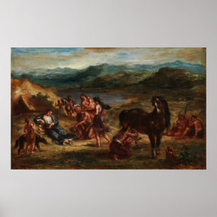 Poster Delacroix - Ovide In Scythians 1862