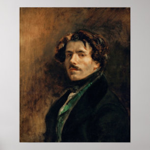 Poster Delacroix - Portrait De L'Artiste 1837