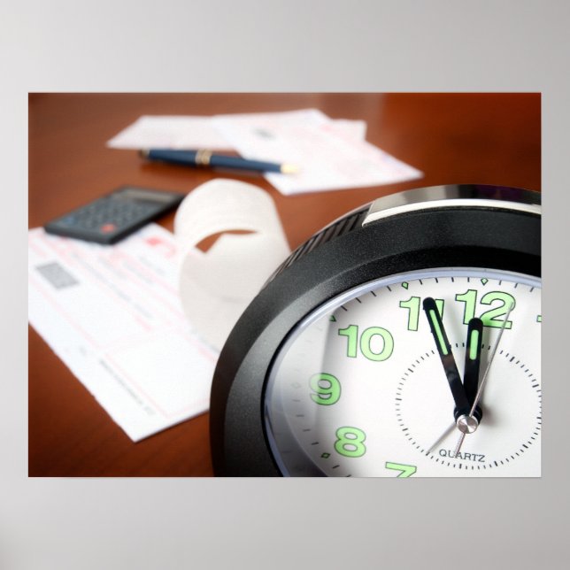 Poster Délai de paiement des factures (Devant)