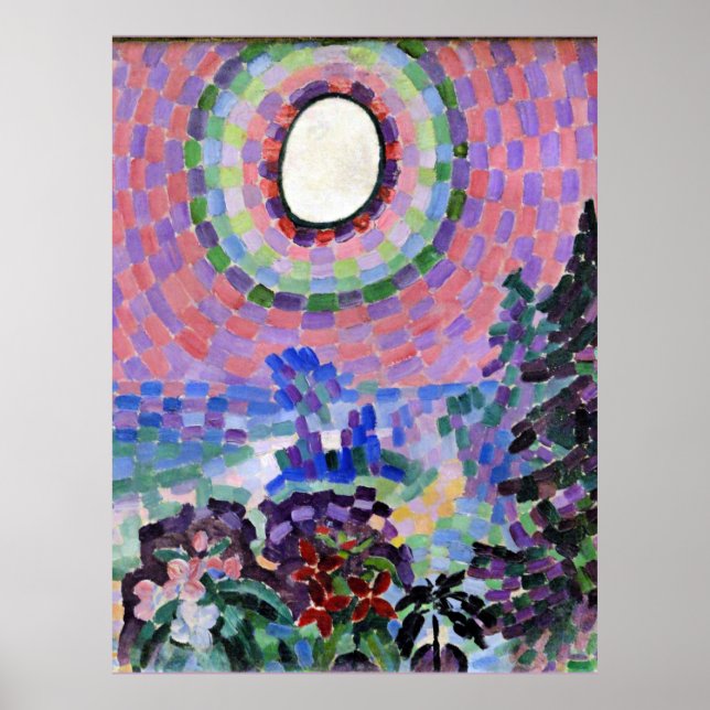 Poster Delaunay - Paysage avec disque, (Devant)