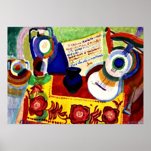 Poster Delaunay - Vie morte portugaise (Devant)