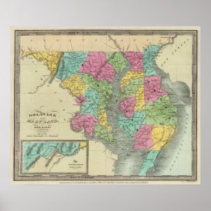 Poster Delaware Et MaryLand