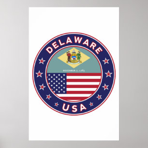 Poster Delaware, T-shirt Delaware, autocollant Delaware