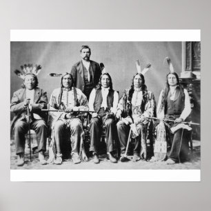 Poster Délégation des chefs sioux, dirigée par Red Cloud 