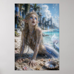 Poster Délice / Sirène / Plages Blanches