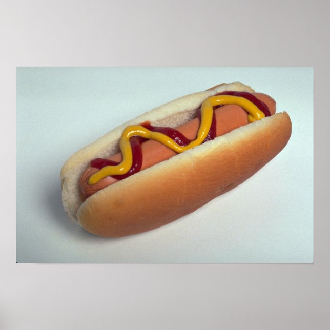 Poster Délicieux hot dog (Devant)