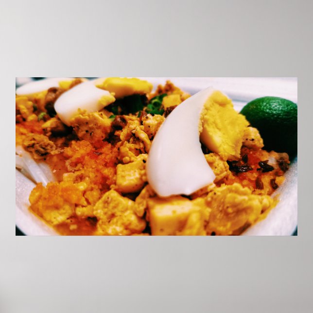 Poster Délicieux Palabok Plat Pinoy Nourriture (Devant)