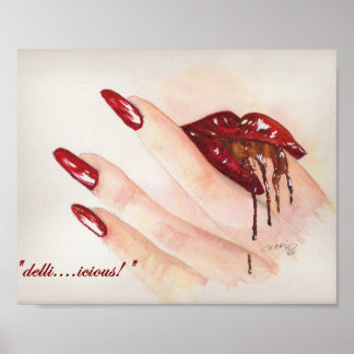 Poster "delli...Impression .icious !" 8 po x 10 po