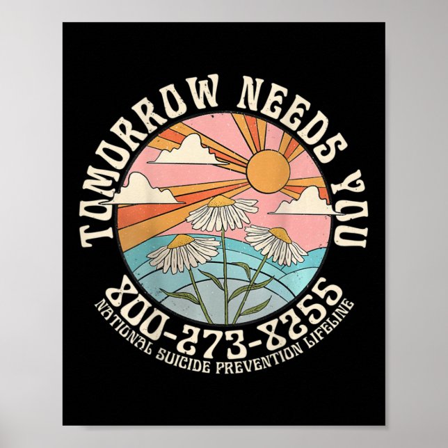 Poster Demain A Besoin De Vous, Prévention Nationale Du S (Devant)