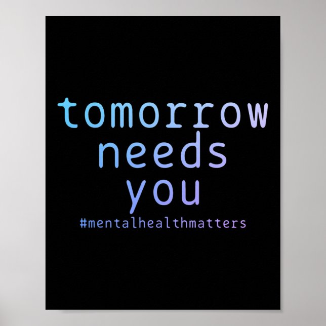 Poster Demain aura besoin de vous Problèmes de santé ment (Devant)