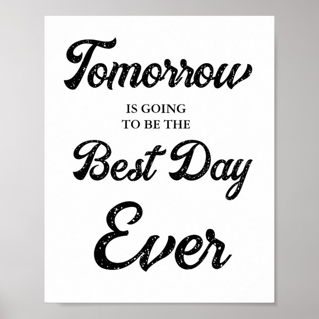 Poster Demain sera le meilleur jour pour le dîner de répé (Devant)