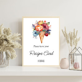 Poster Demande de recette de Fête des mariées de crème gl