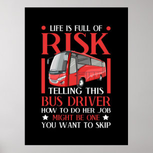 Poster Demander à ce pilote de bus comment faire