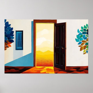 Poster Demander, Chercher, Frapper
