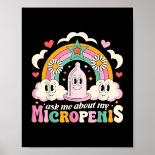 Poster Demandez-Moi À Propos De Mon Micropenis Drôle Adu