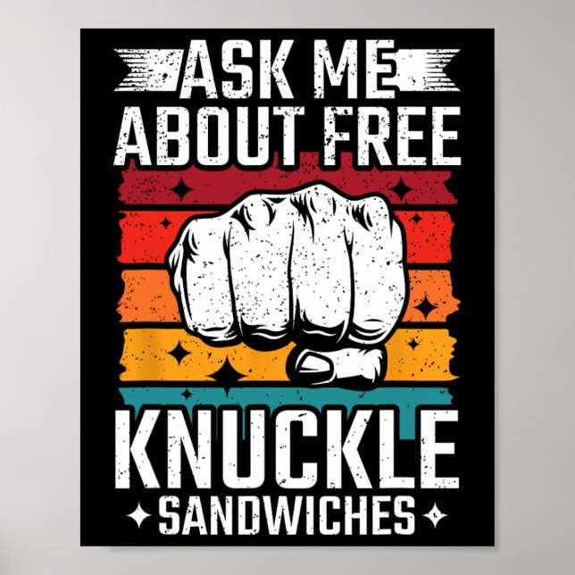 Poster Demandez-moi des sandwichs gratuits (Devant)