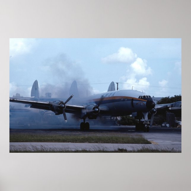 Poster Démarrage de la Super Constellation Lockheed L-104 (Devant)