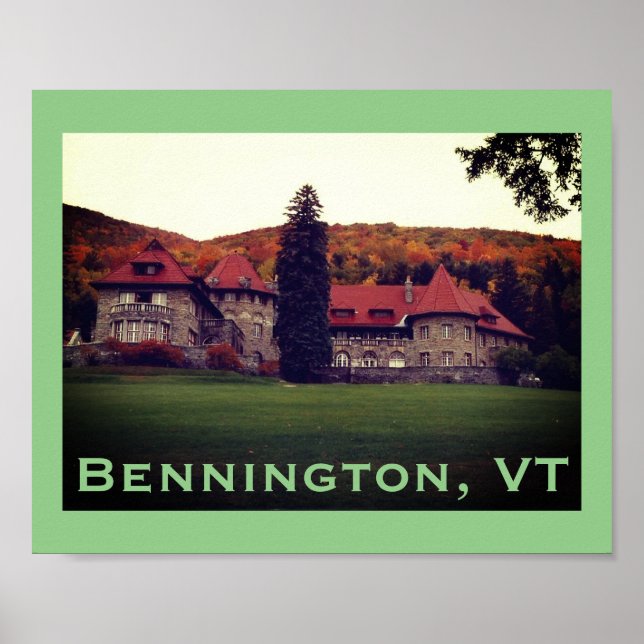 Poster Demeure du Southern Vermont College, Bennington (Devant)