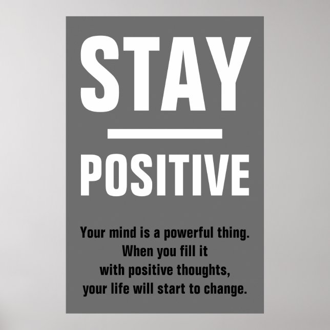 Poster Demeurez une soumission inspirante motivationnelle (Devant)