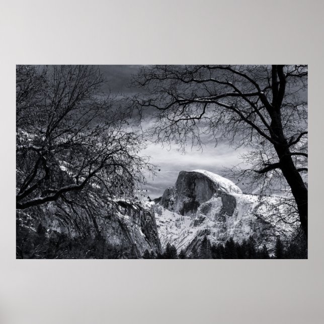 Poster Demi-dôme en hiver | Yosemite Valley (Devant)
