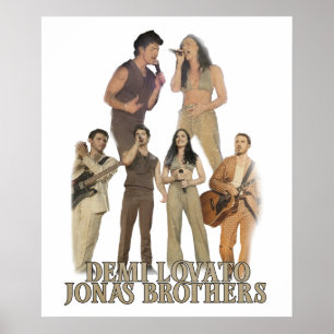 Poster Demi Lovato Jonas Brothers