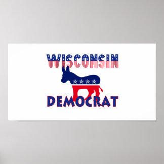 Poster Démocrate du Wisconsin