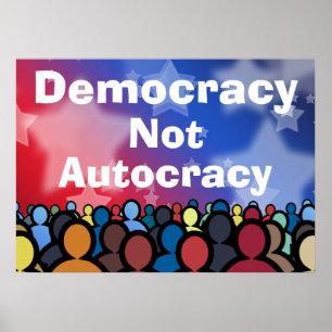 Poster Démocratie et non-autocratie