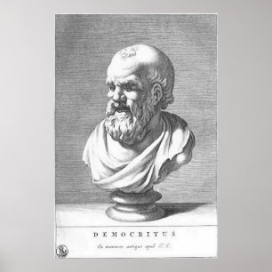 Poster Democritus / Philosophe grec /