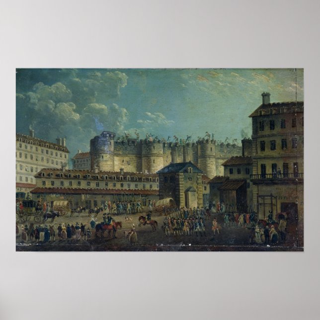 Poster Démolition de la Bastille en 1789 (Devant)