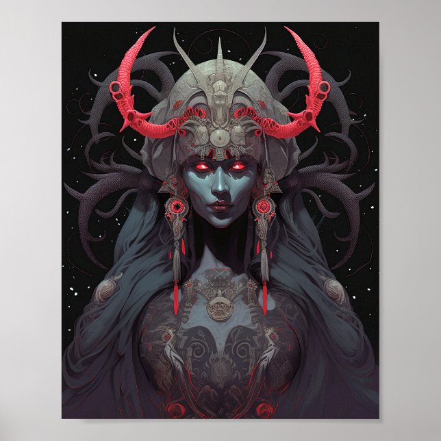 Poster Demon Queen Imaginaire Art (Devant)