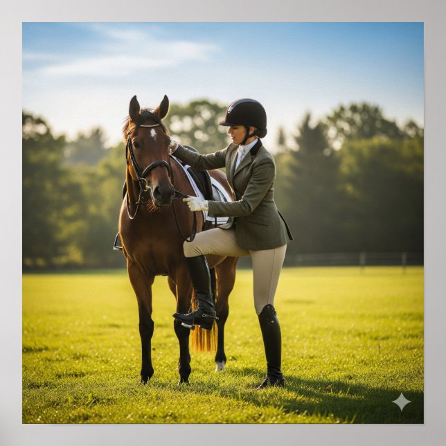 Poster Démontage dans un champ (Devant)