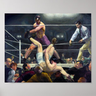 Poster Dempsey et Firpo George Bellows