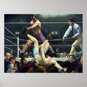Poster Dempsey et Firpo par George Bellows