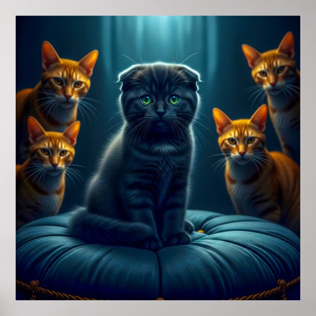 Poster Démythe : Les chats noirs apportent bonne chance ! (Devant)