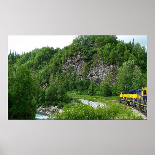 Poster Denali Express Alaska Train Vacation Photographie (Devant)