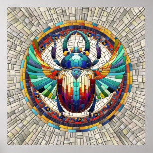 Poster Dendroctone du scarab égyptien - Art mosaïque