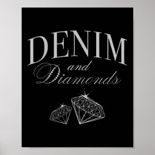 Poster Denim Et Diamants Glam Cowgirl Party
