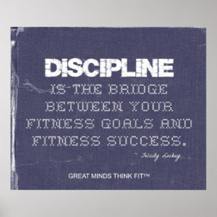 Poster Denim pour la discipline de forme physique